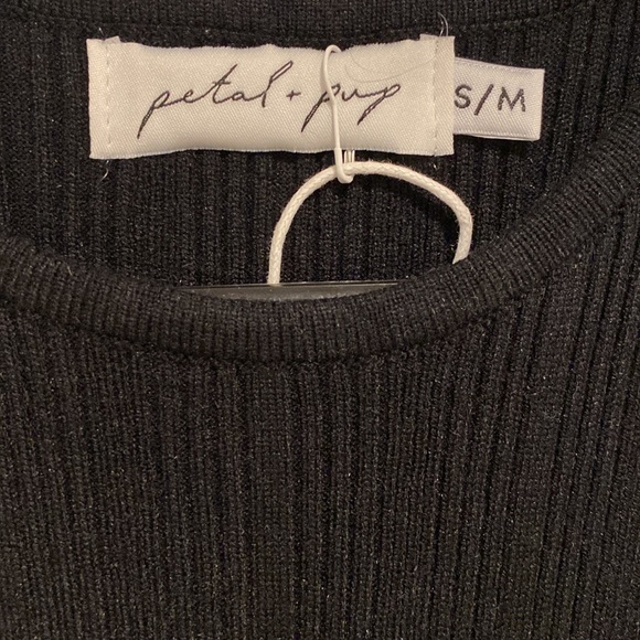 NWT Petal & Pup Black Midi Bodycon dress - Picture 5 of 8